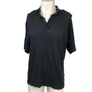 UMBRO BY KIM JONES - MEN'S LARGE -BLACK SHORT SLEEVE 100% COTTON POLO SHIRT
